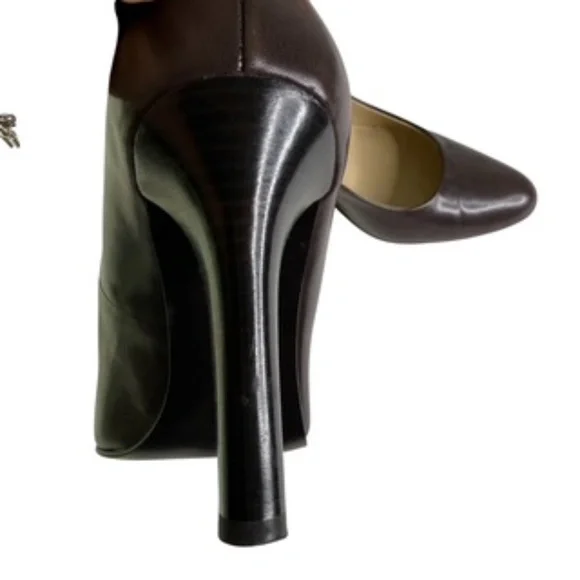 Lauren Ralph Lauren Sabrina 3.5" Heel Brown Pumps Size 7.5B - Picture 4 of 12